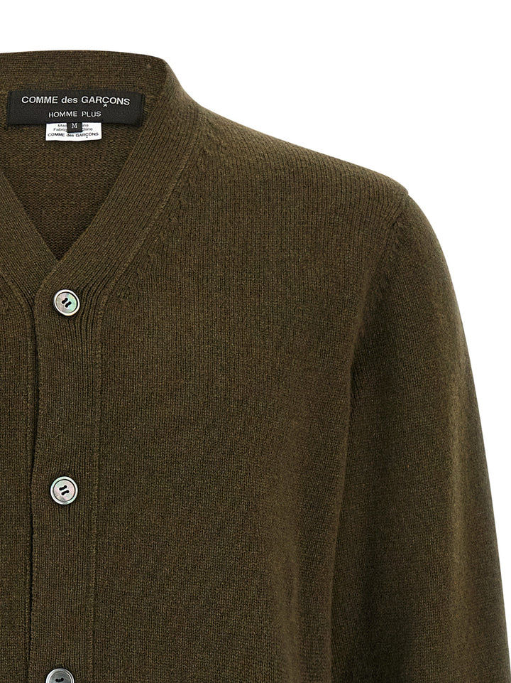 Comme Des Garçons Bicolor Wool Cardigan