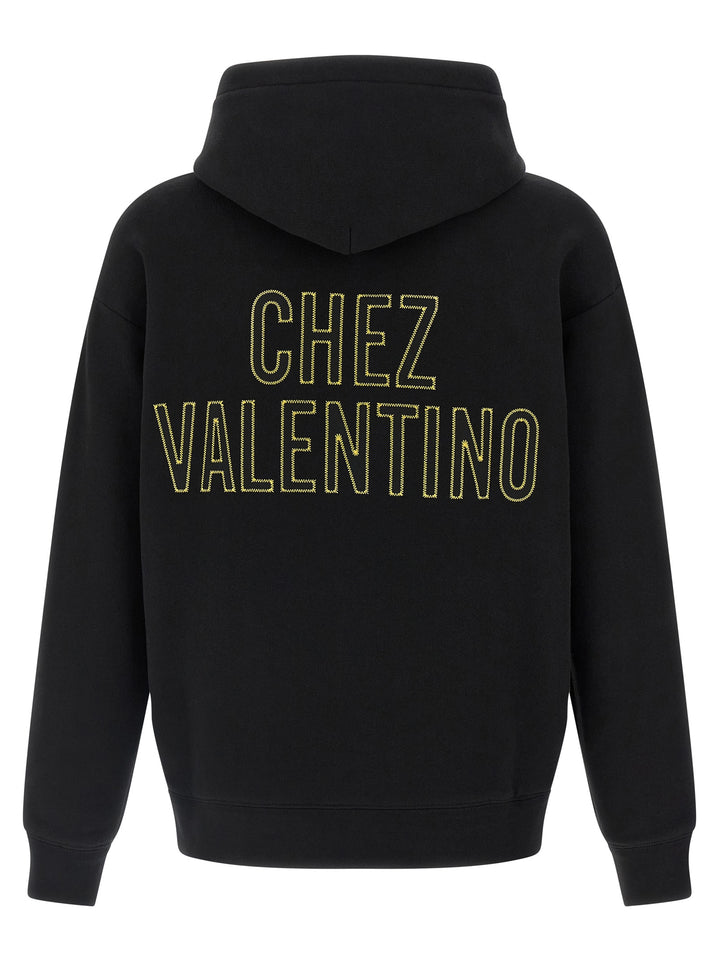 Valentino Garavani Black Cotton Sweatshirt