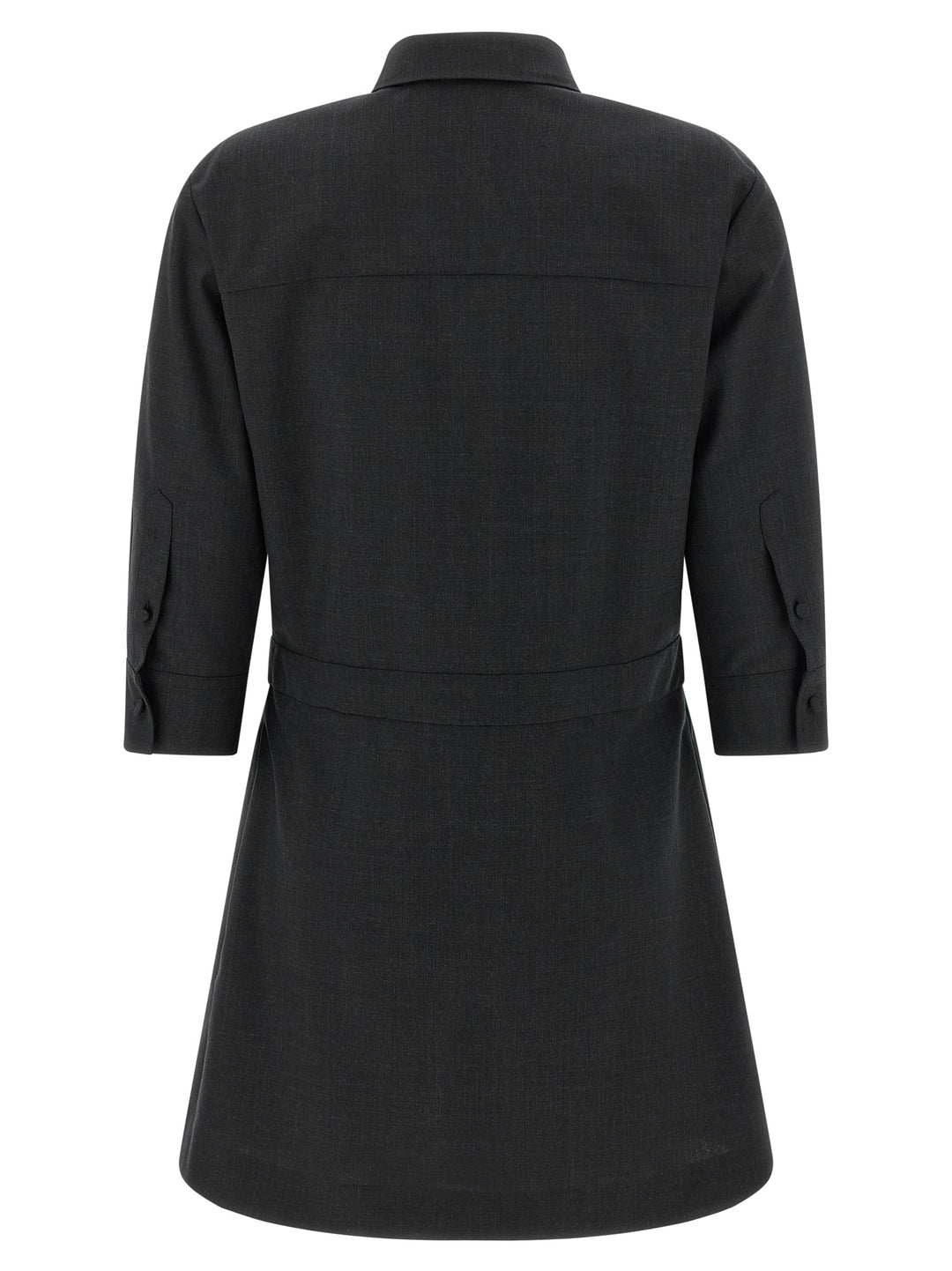 Gucci Gray Wool Short Dress