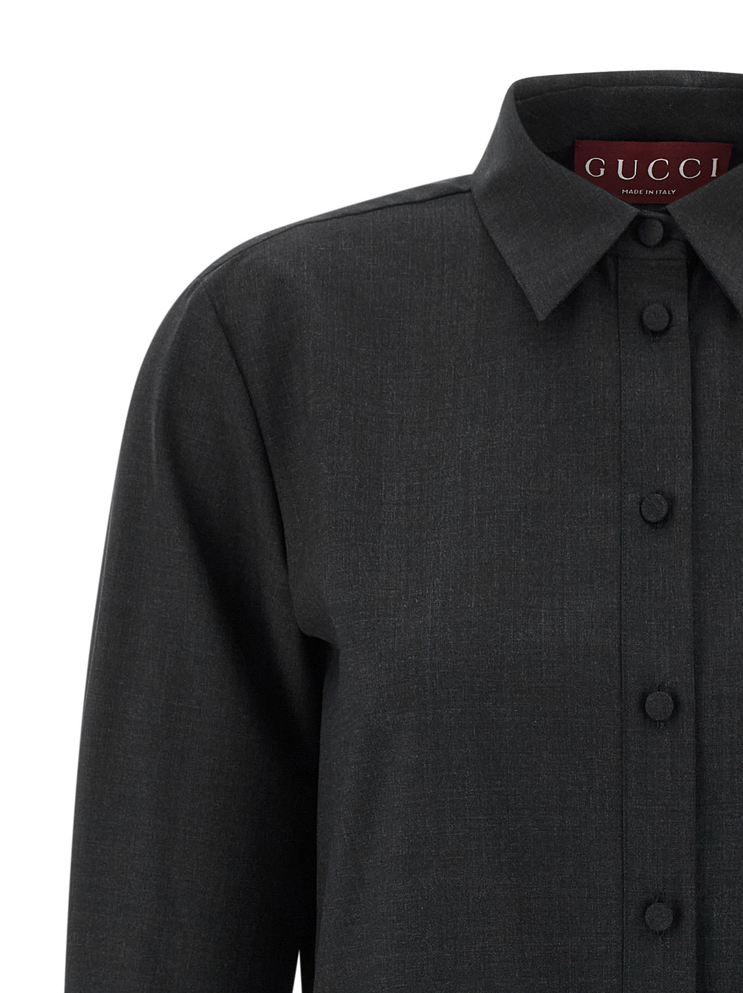 Gucci Gray Wool Short Dress