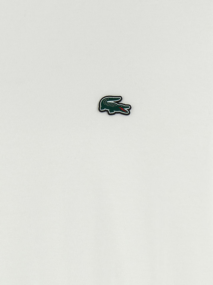 Lacoste White Cotton T-Shirt