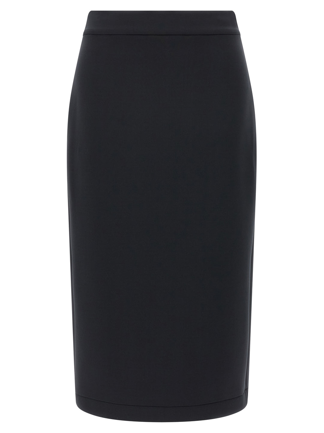 MONCLER GENIUS Black Polyester Midi Skirt
