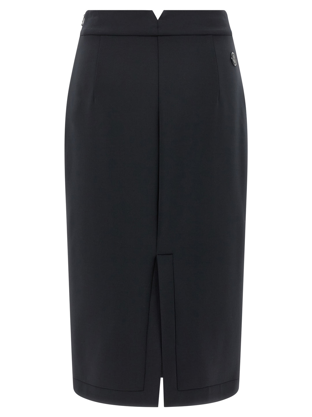 MONCLER GENIUS Black Polyester Midi Skirt