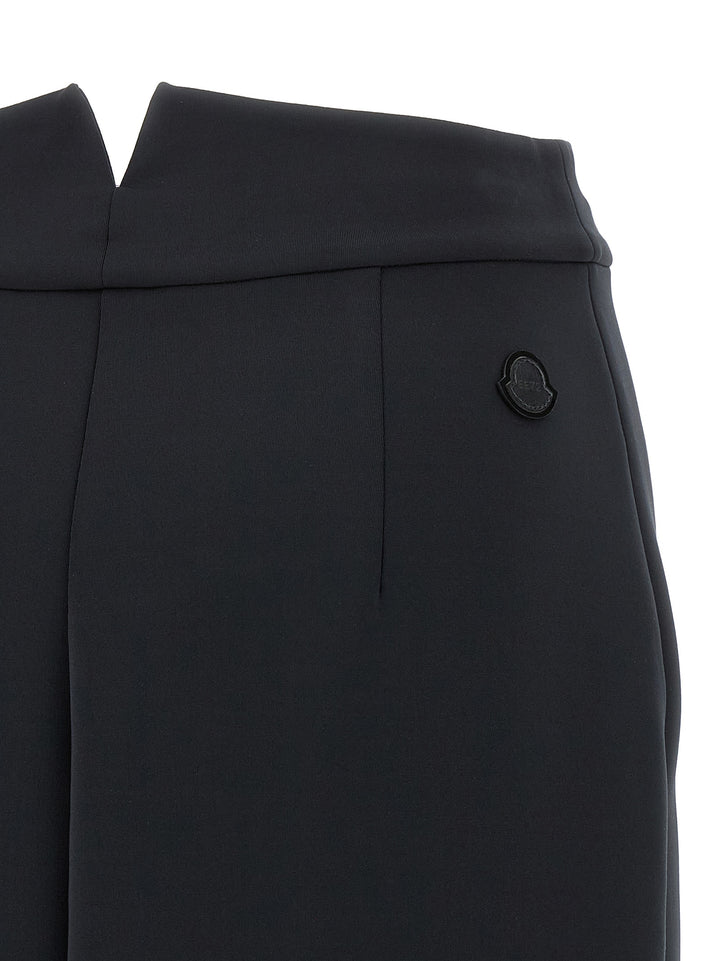MONCLER GENIUS Black Polyester Midi Skirt