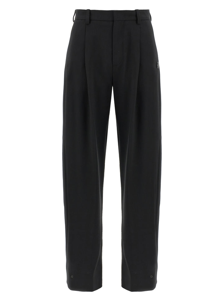 MONCLER GENIUS Black Polyester Dress Pants