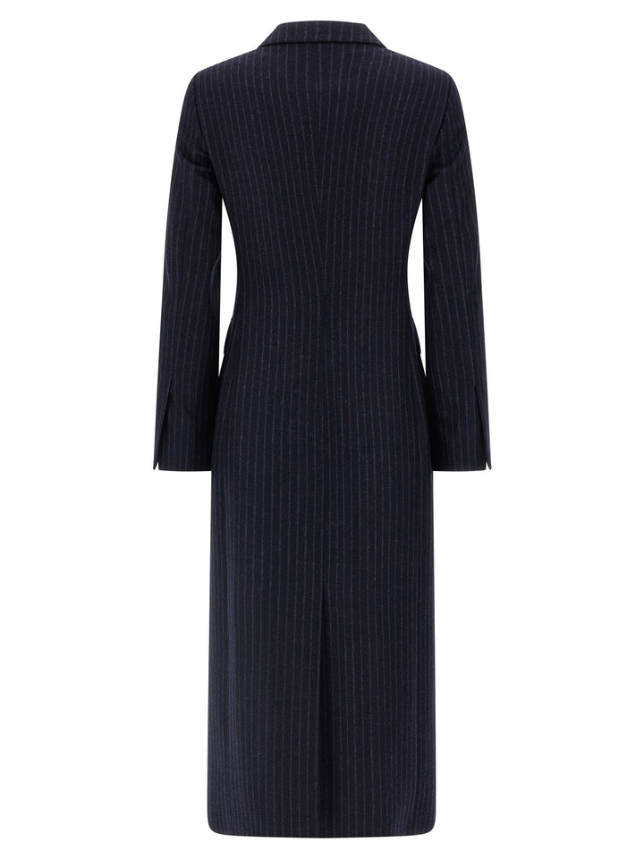 Alberto Biani Blue Virgin Wool Coat