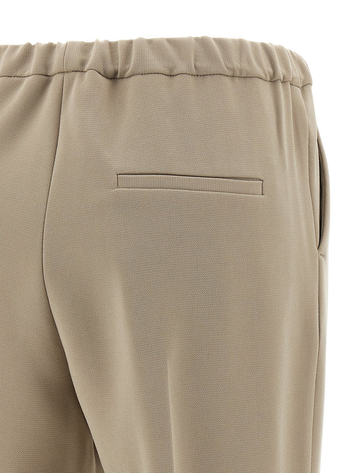 Alberto Biani Beige Triacetate Casual Pants