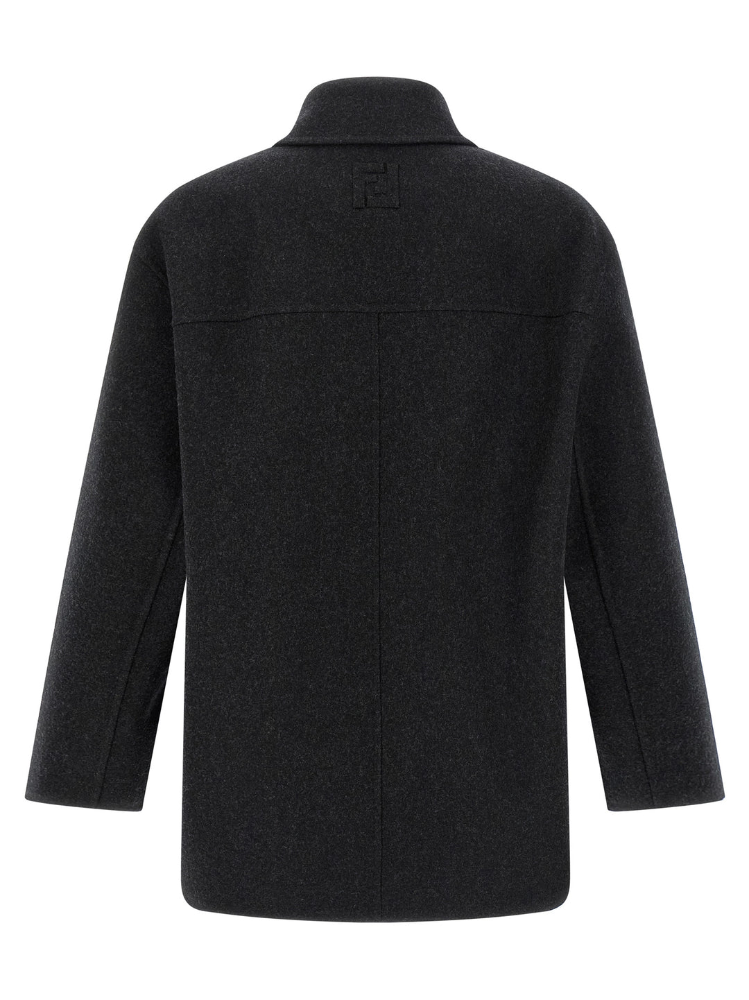 Fendi Gray Virgin Wool Coat