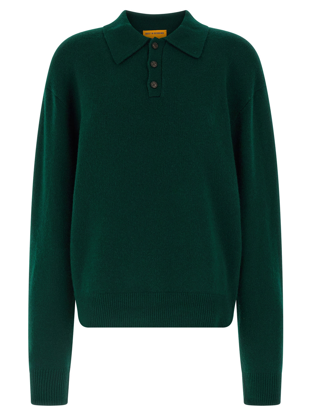 Guest in Residence Bicolor Cashmere Polo Shirt