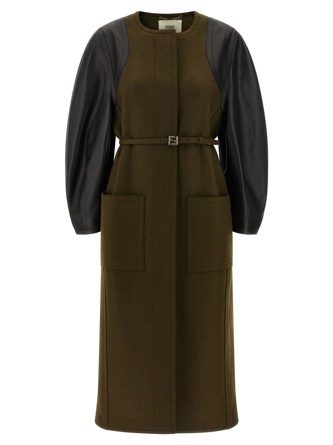 Fendi Bicolor Viscose Coat