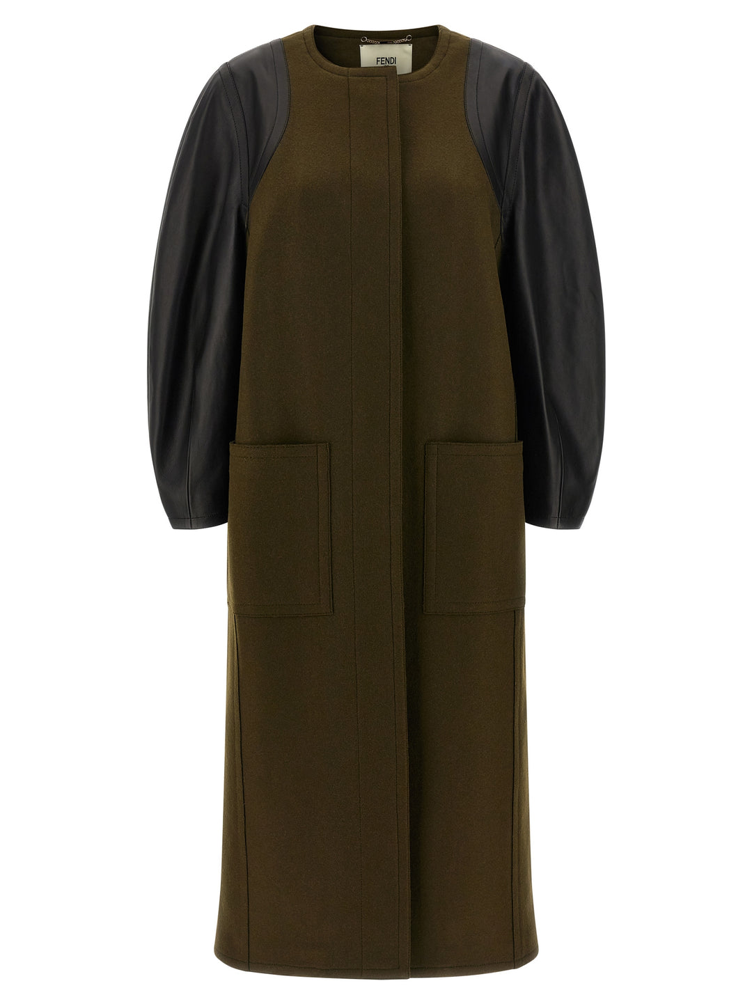 Fendi Bicolor Viscose Coat