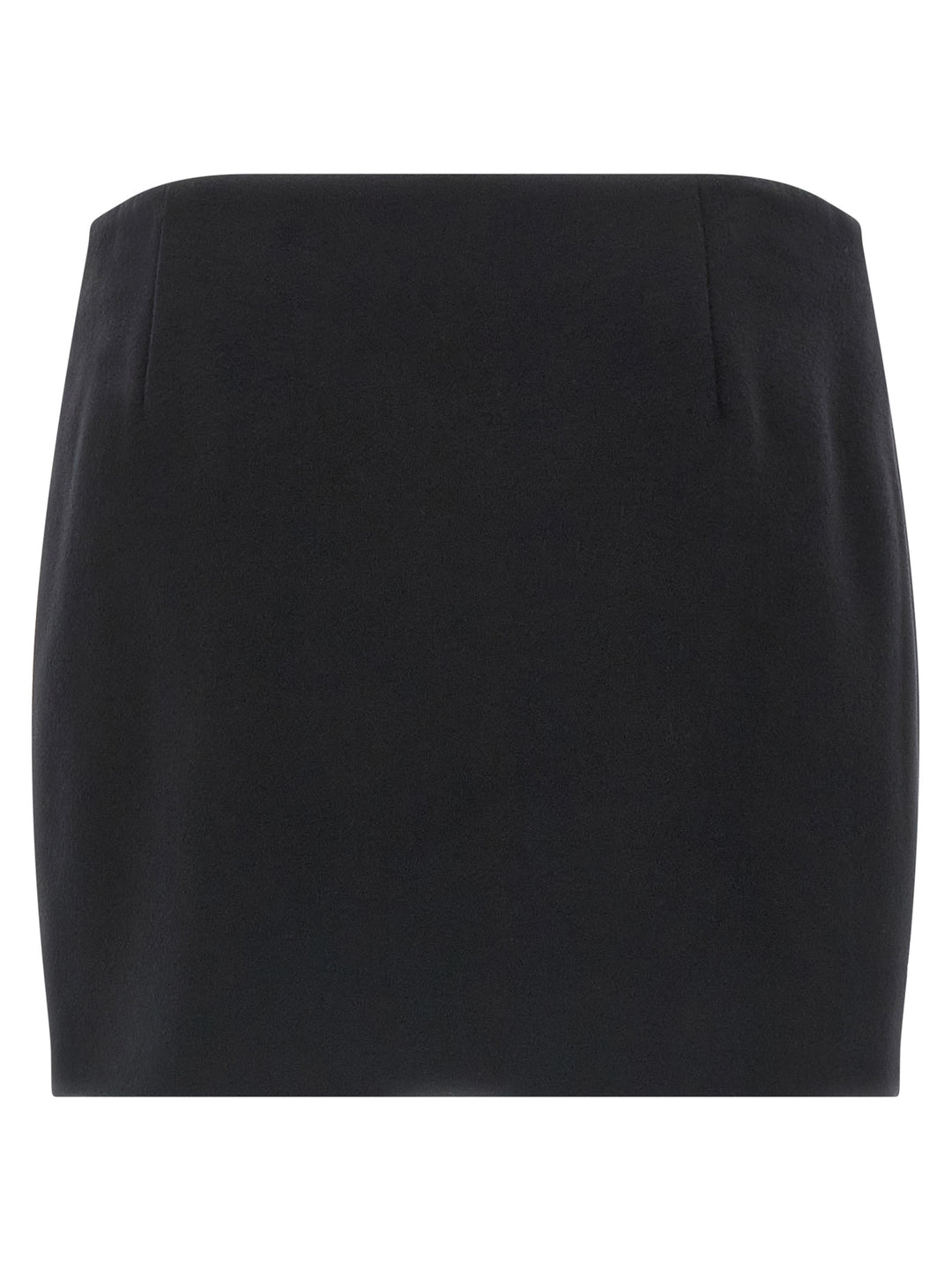 Ferragamo Black Virgin Wool Long Skirt