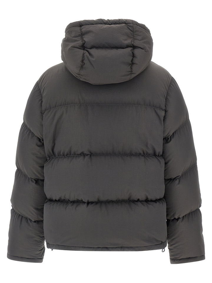 Dolce &amp; Gabbana Gray Polyamide Full-Length Jacket