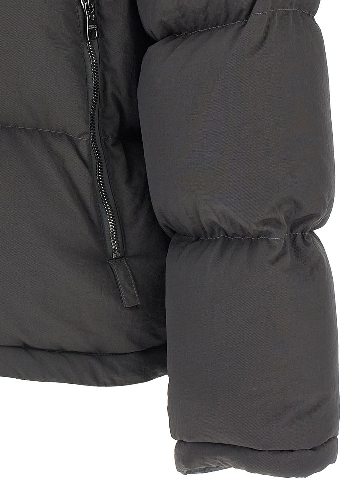 Dolce &amp; Gabbana Gray Polyamide Full-Length Jacket