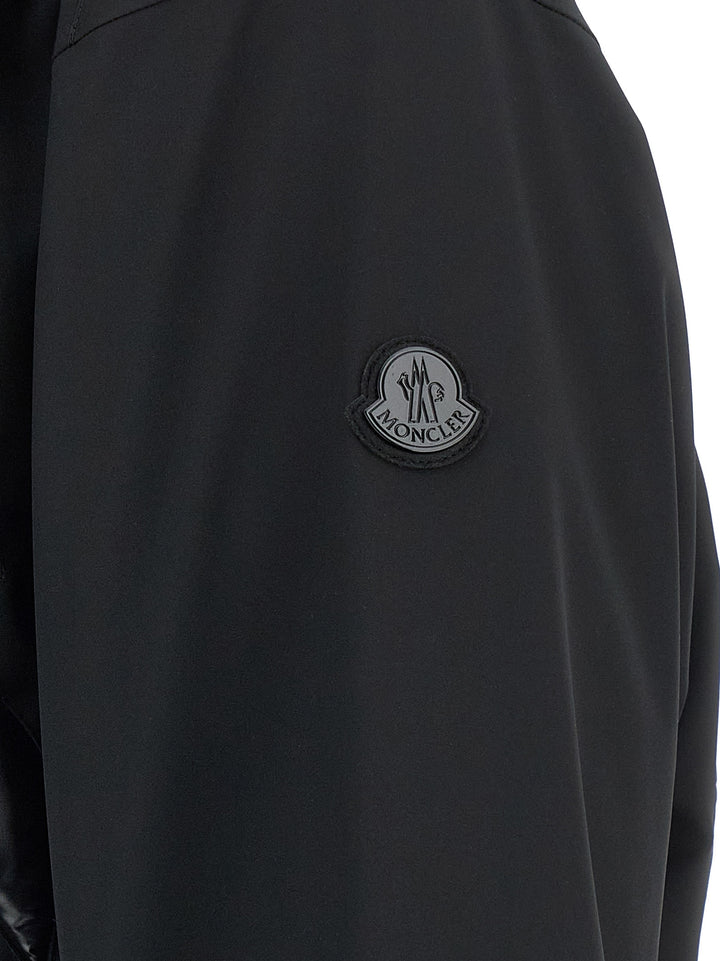MONCLER GENIUS Black Polyamide Full-Length Jacket