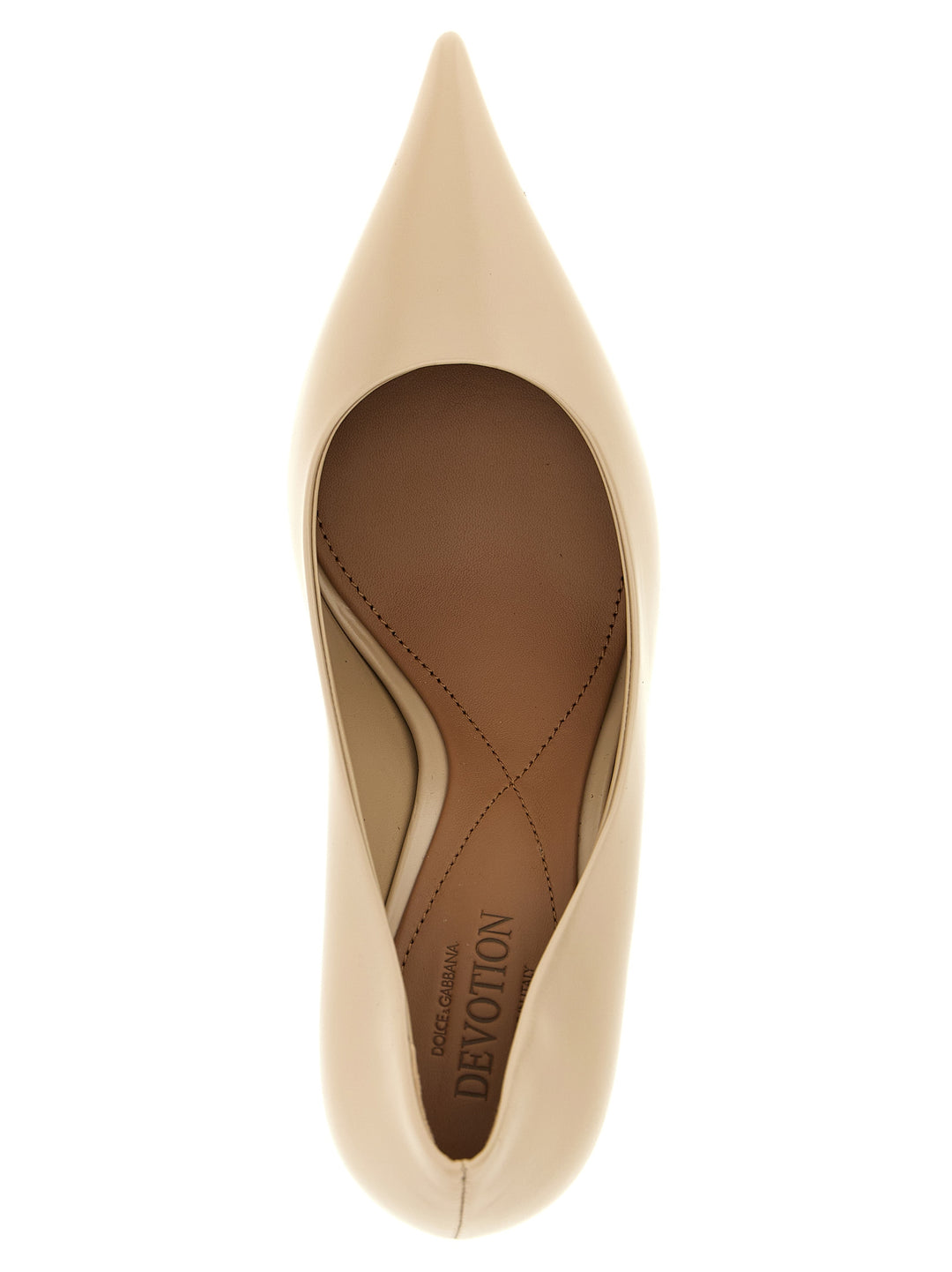Dolce &amp; Gabbana Beige Calfskin High Heel Pumps
