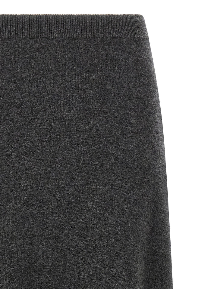 Balenciaga Gray Wool Mini Skirt