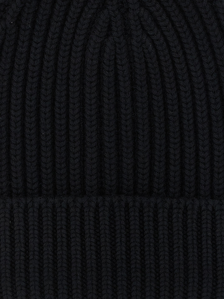 Dolce &amp; Gabbana Black Wool Beanie
