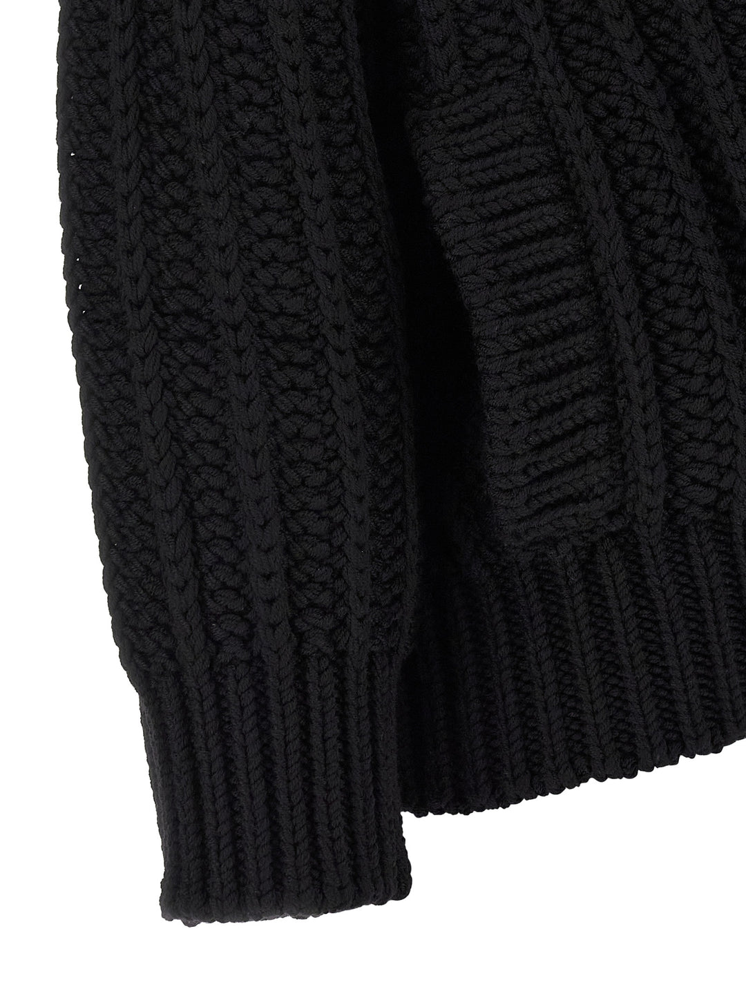 Dolce &amp; Gabbana Black Virgin Wool Cardigan