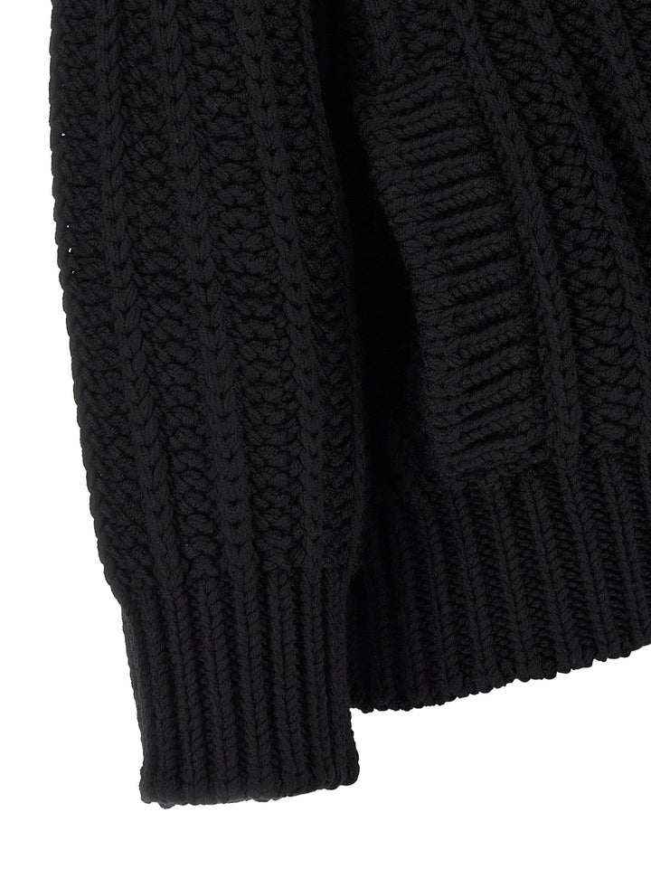 Dolce &amp; Gabbana Black Virgin Wool Cardigan
