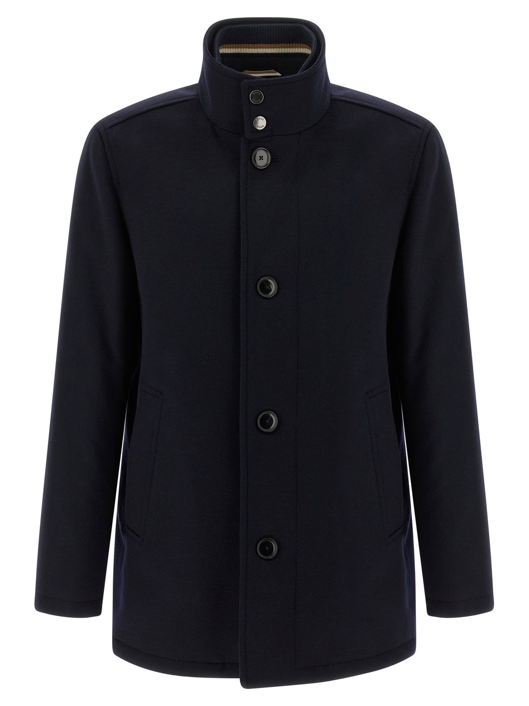 Hugo Boss Blue Wool Coat