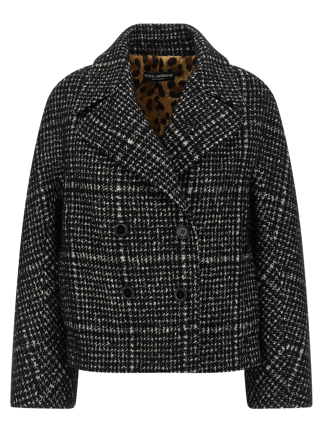 Dolce &amp; Gabbana Bicolor Cotton Coat