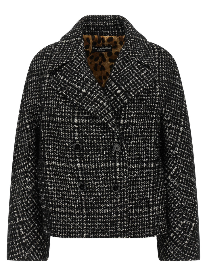 Dolce &amp; Gabbana Bicolor Cotton Coat