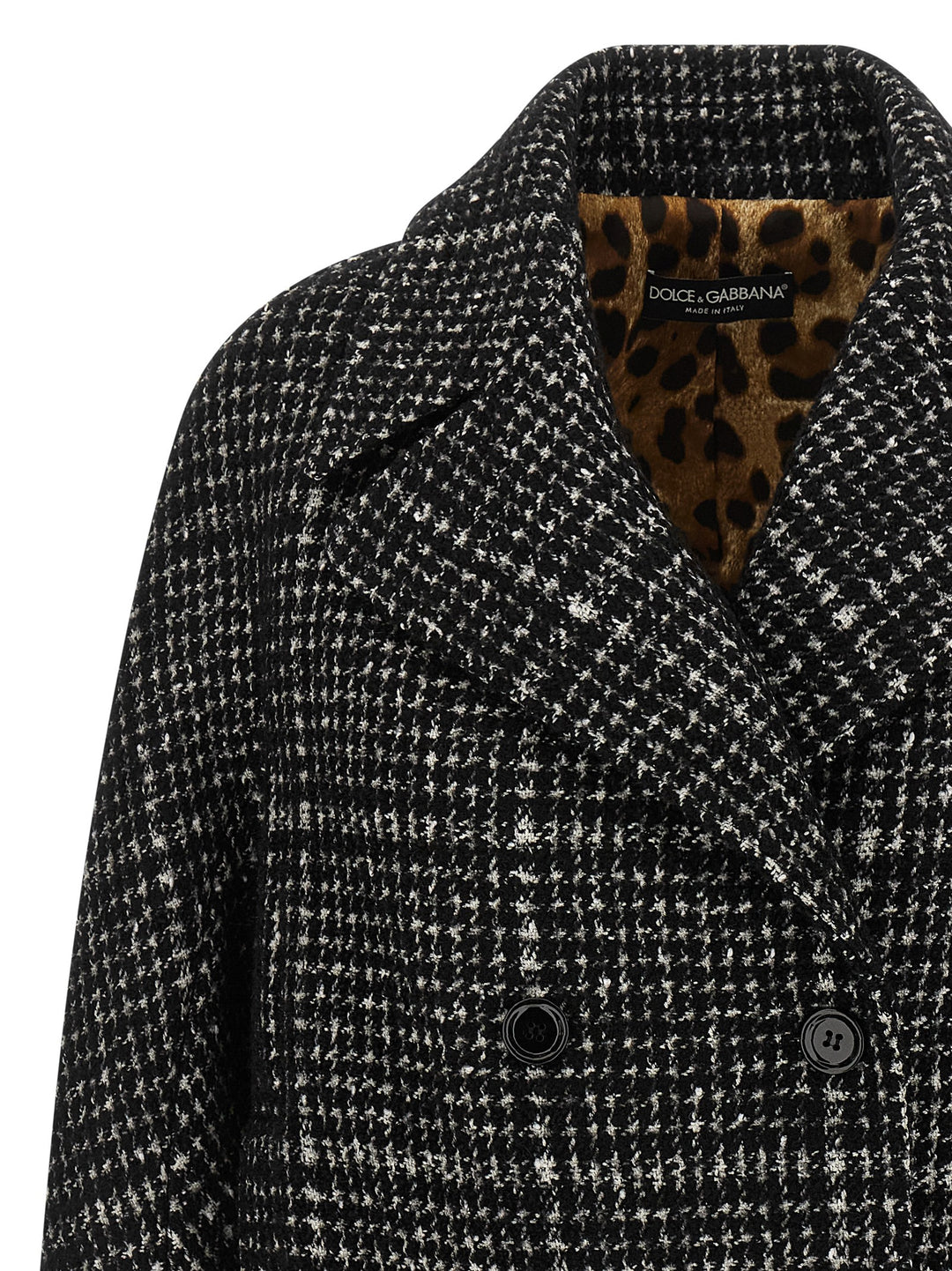 Dolce &amp; Gabbana Bicolor Cotton Coat
