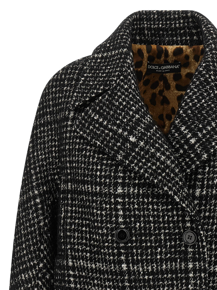 Dolce &amp; Gabbana Bicolor Cotton Coat