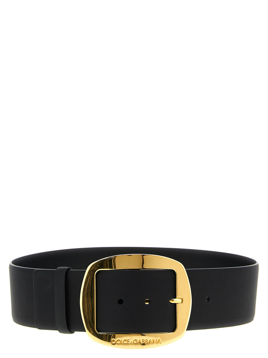 Dolce &amp; Gabbana Black Calfskin Regular Belt