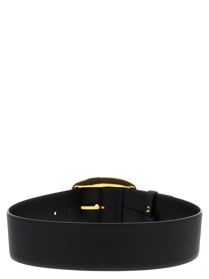 Dolce &amp; Gabbana Black Calfskin Regular Belt