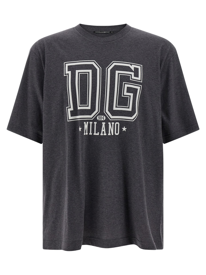 Dolce &amp; Gabbana Gray Cotton T-Shirt