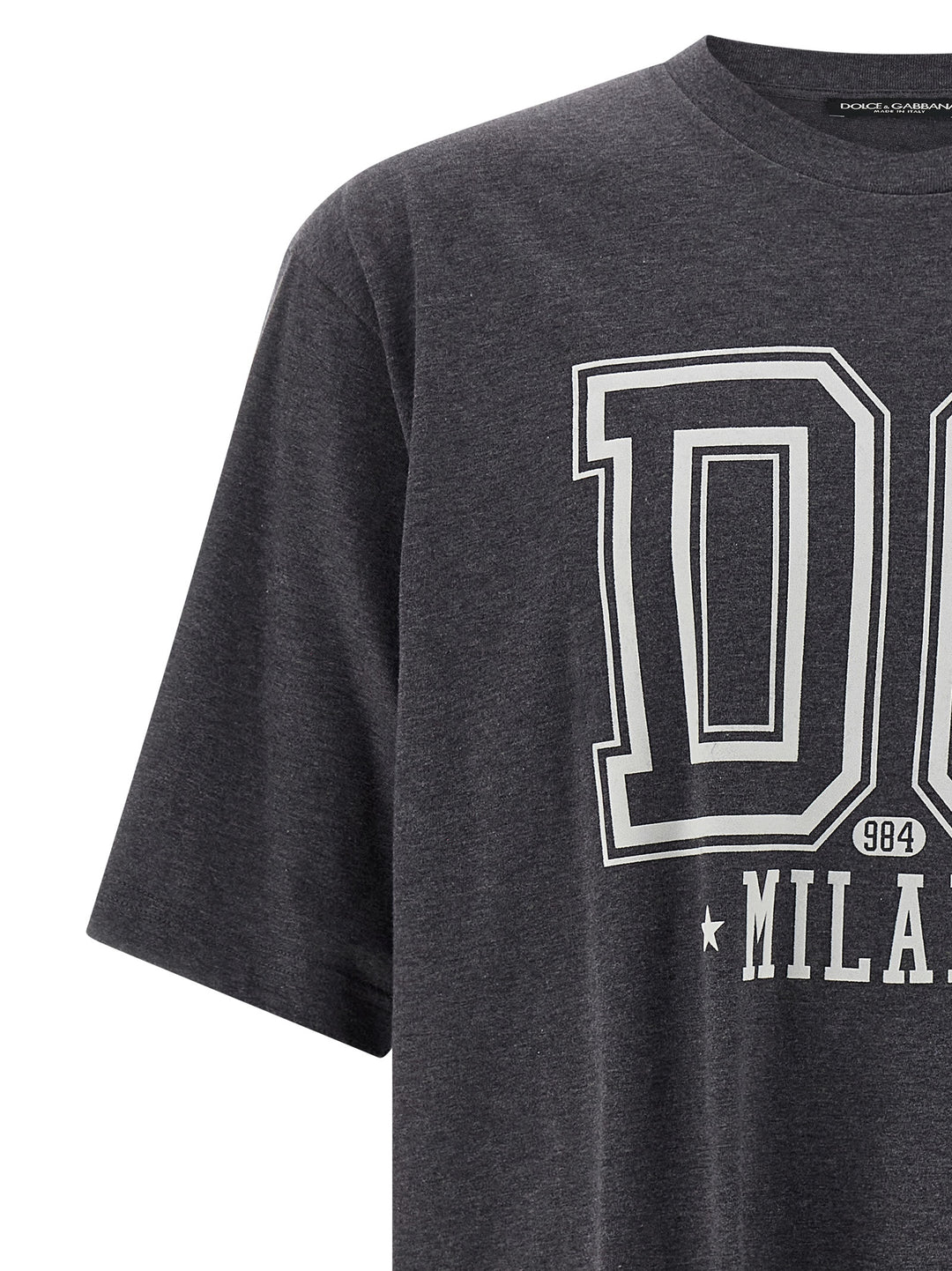 Dolce &amp; Gabbana Gray Cotton T-Shirt