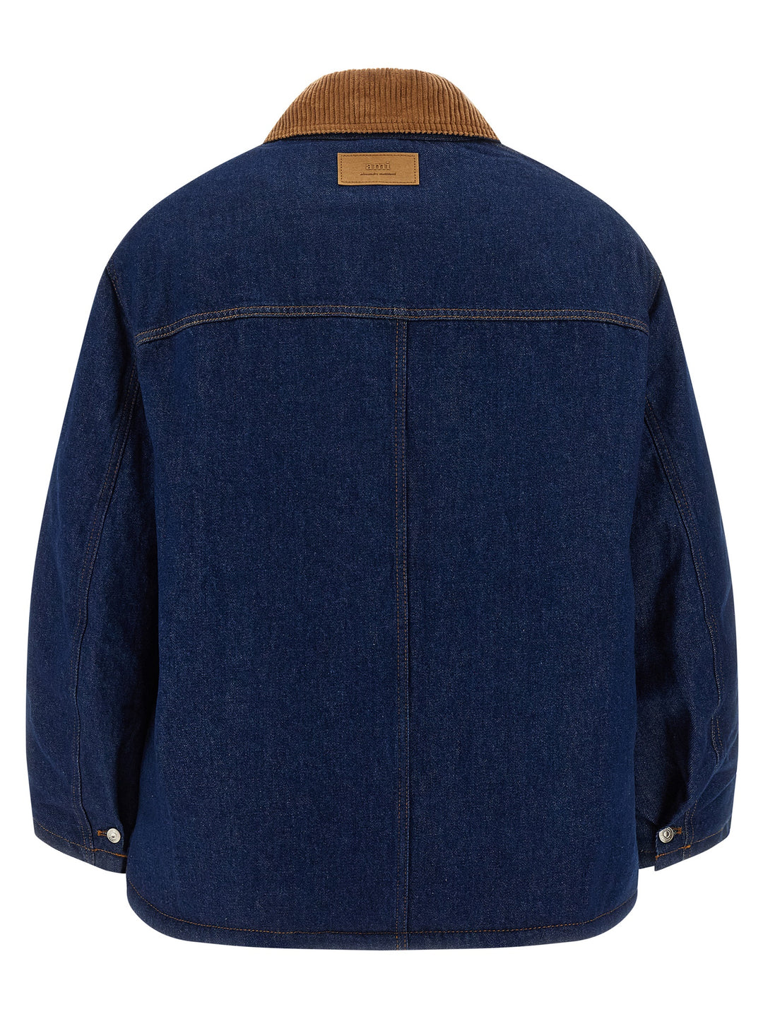 Ami Paris Blue Cotton Denim Jacket