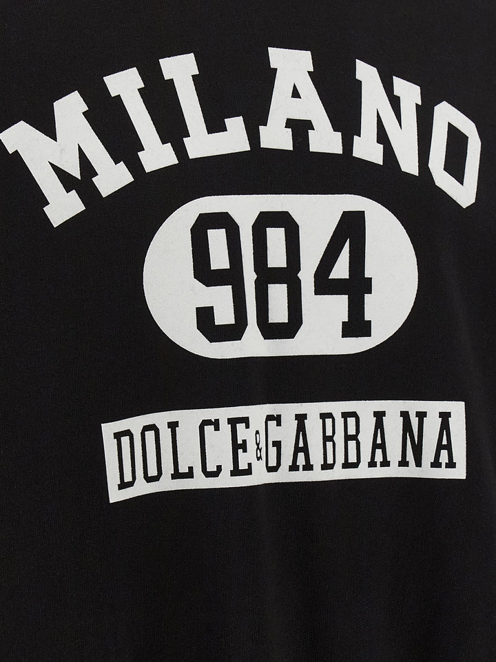 Dolce &amp; Gabbana Bicolor Cotton Sweatshirt