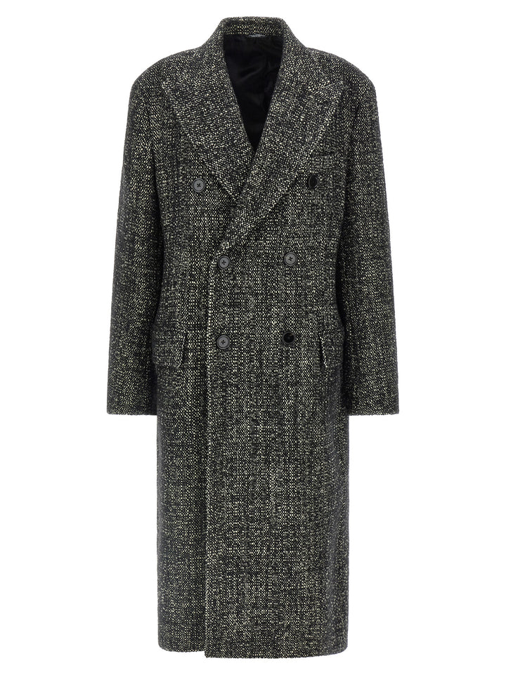 Dolce &amp; Gabbana Bicolor Polyamide Coat