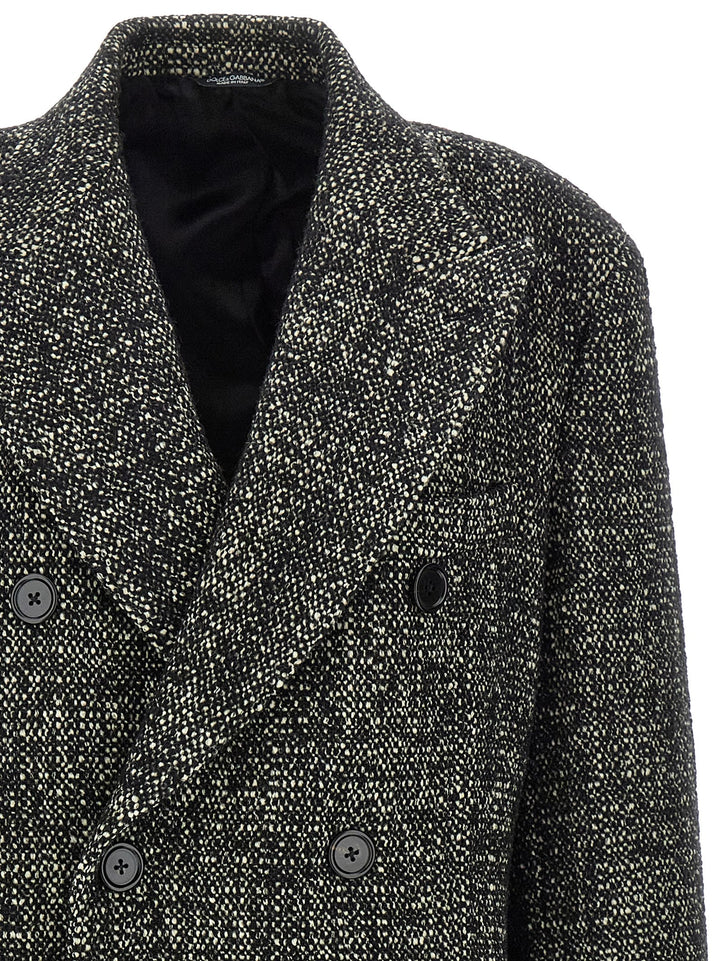 Dolce &amp; Gabbana Bicolor Polyamide Coat