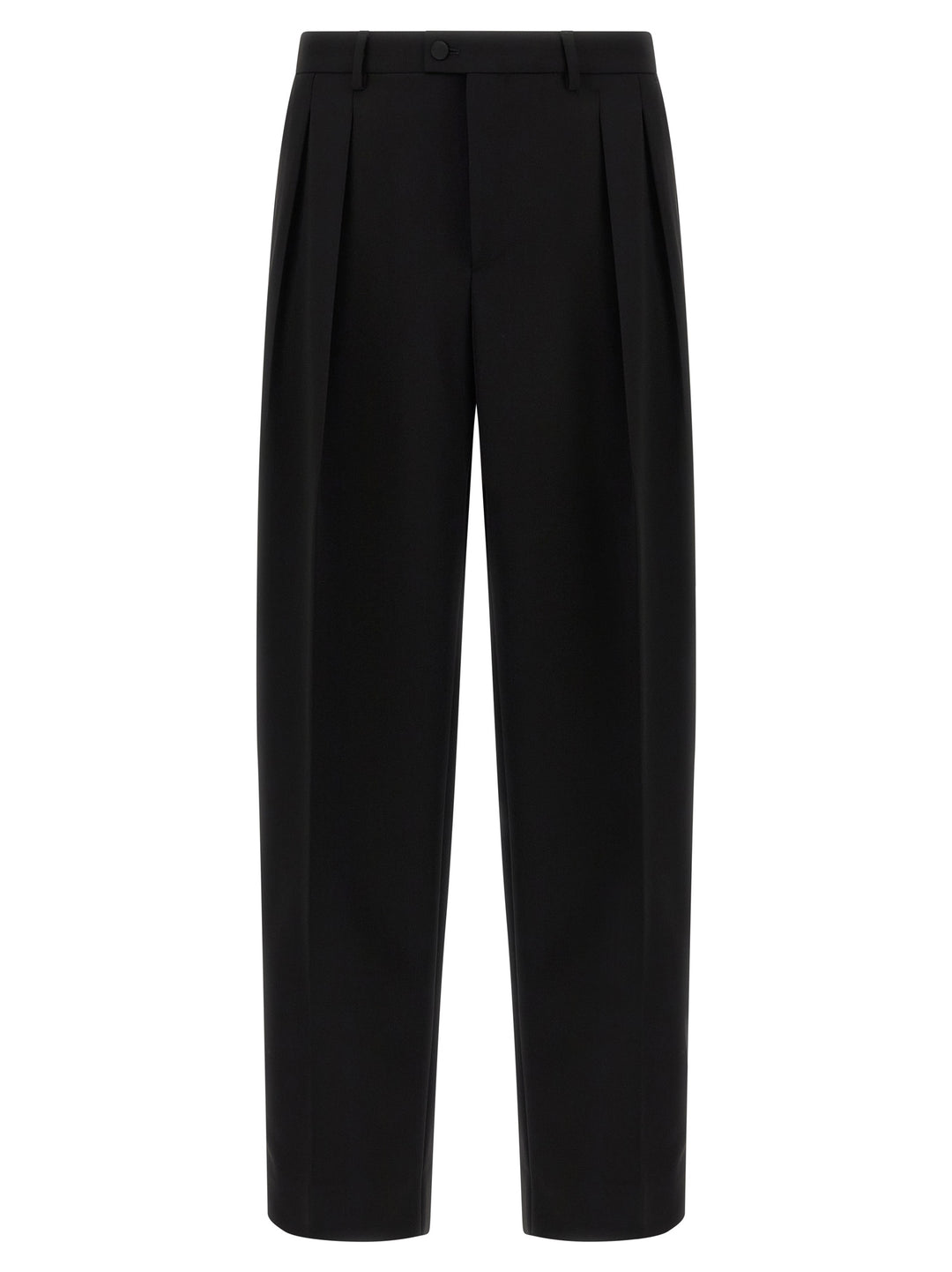 Dolce &amp; Gabbana Black Virgin Wool Dress Pants