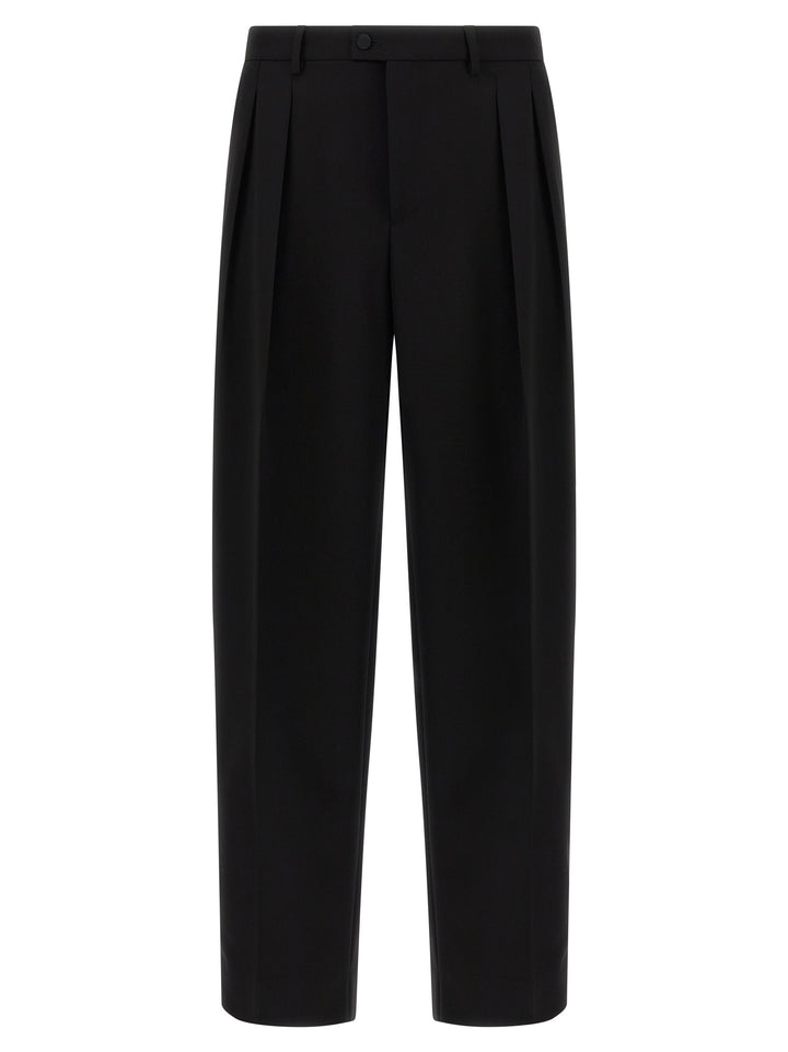 Dolce &amp; Gabbana Black Virgin Wool Dress Pants
