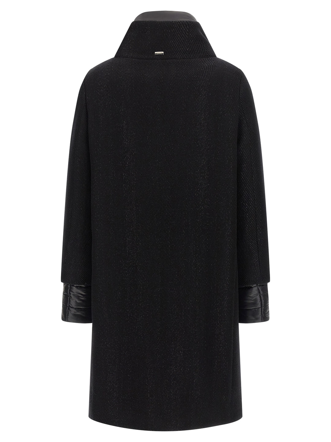 Herno Black Wool Coat