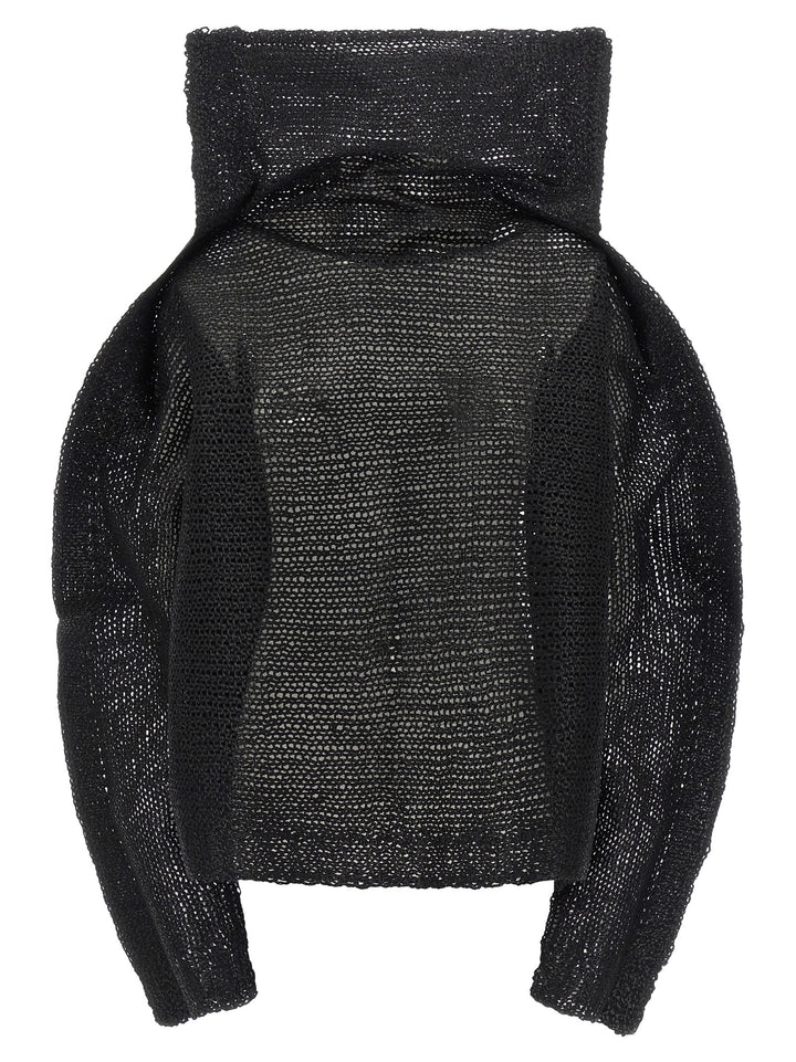 Issey Miyake Black Wool Sweatshirt