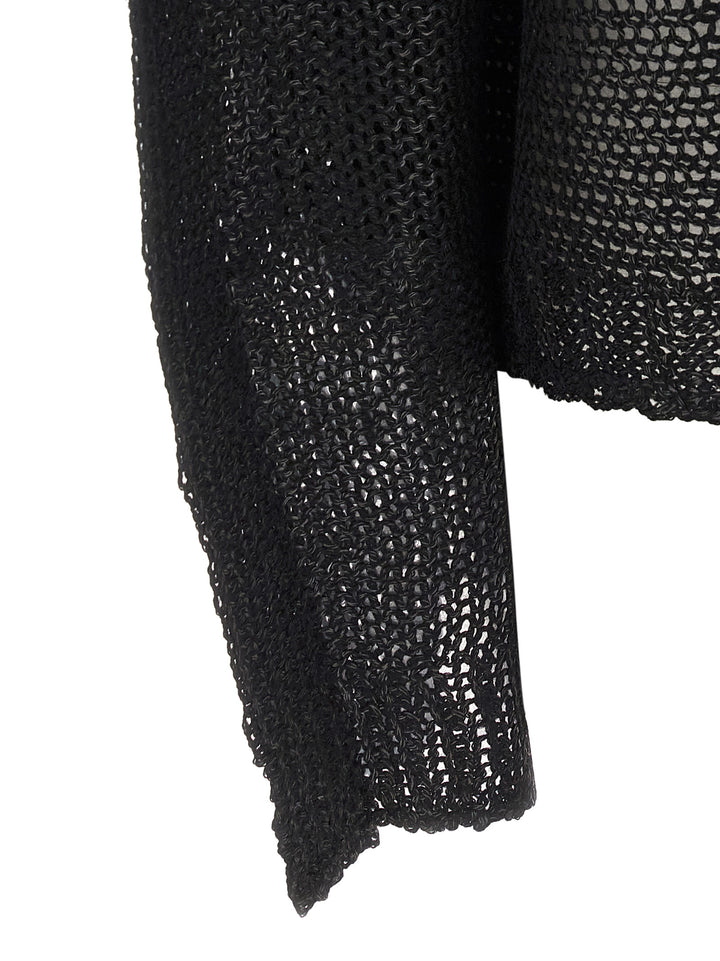 Issey Miyake Black Wool Sweatshirt
