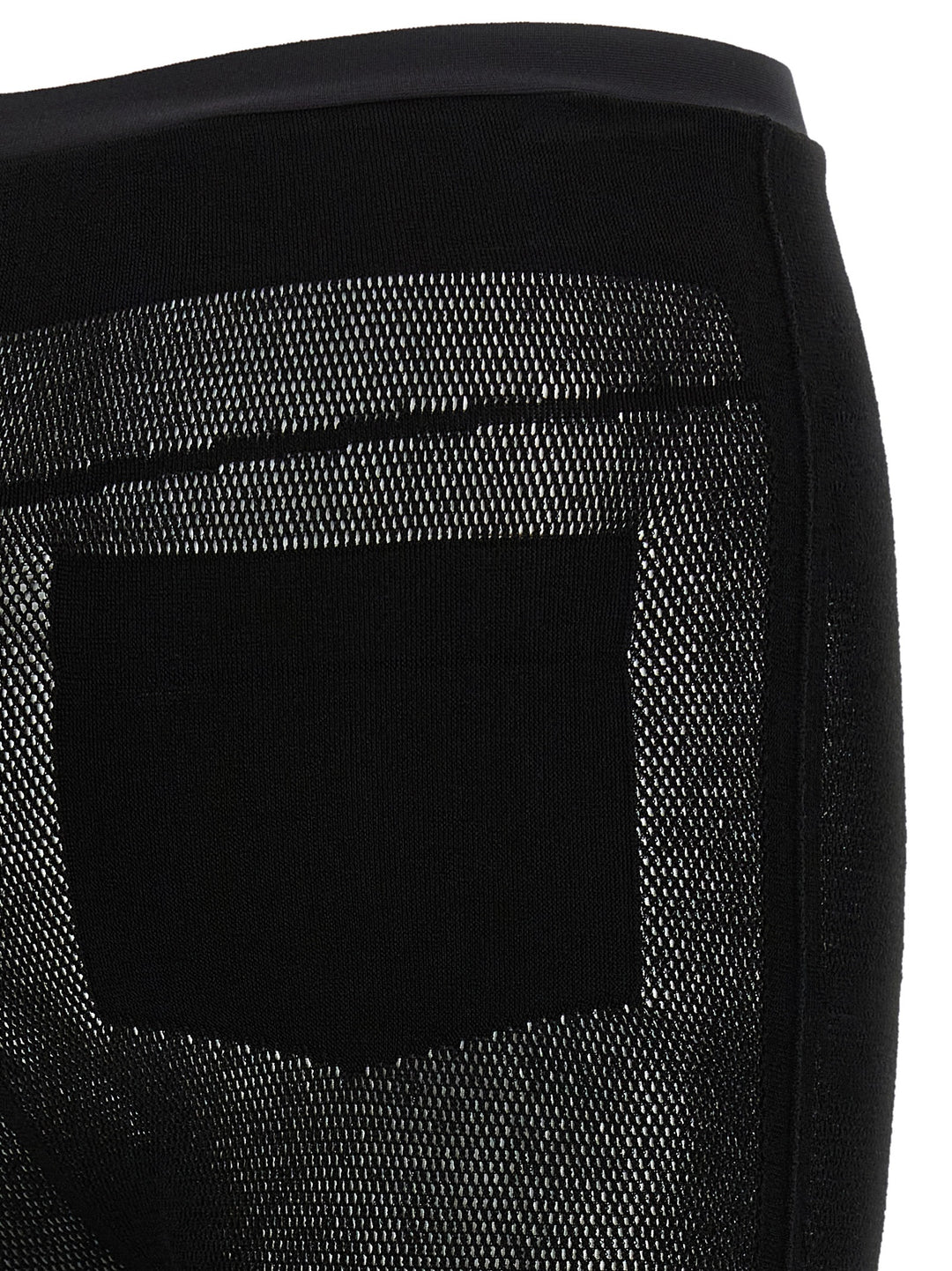 Issey Miyake Black Nylon Leggings