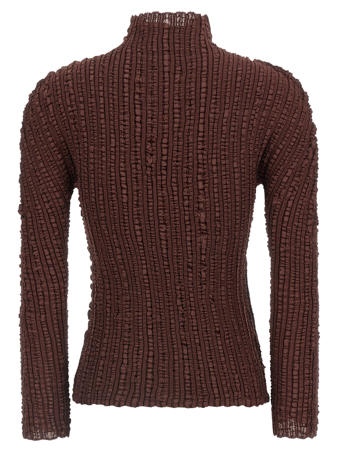 Issey Miyake Brown Polyester Cardigan
