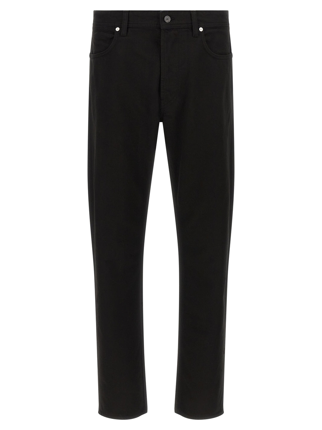 Stone Island Black Cotton Straight-Leg Jeans
