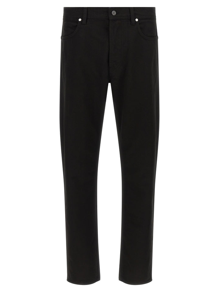 Stone Island Black Cotton Straight-Leg Jeans