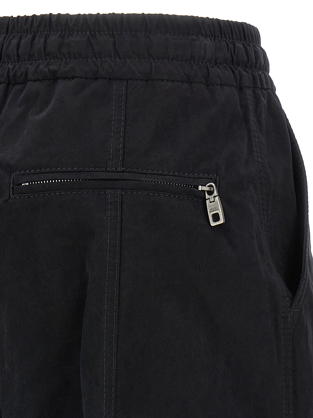 Dolce &amp; Gabbana Black Cotton Cargo Pants
