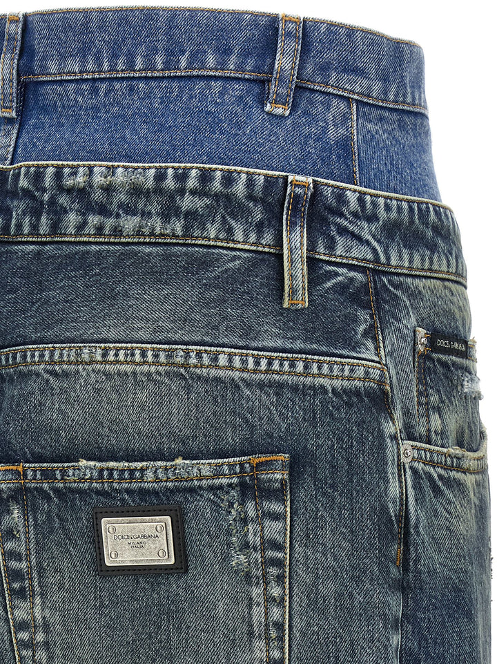Dolce &amp; Gabbana Blue Cotton Jeans Denim