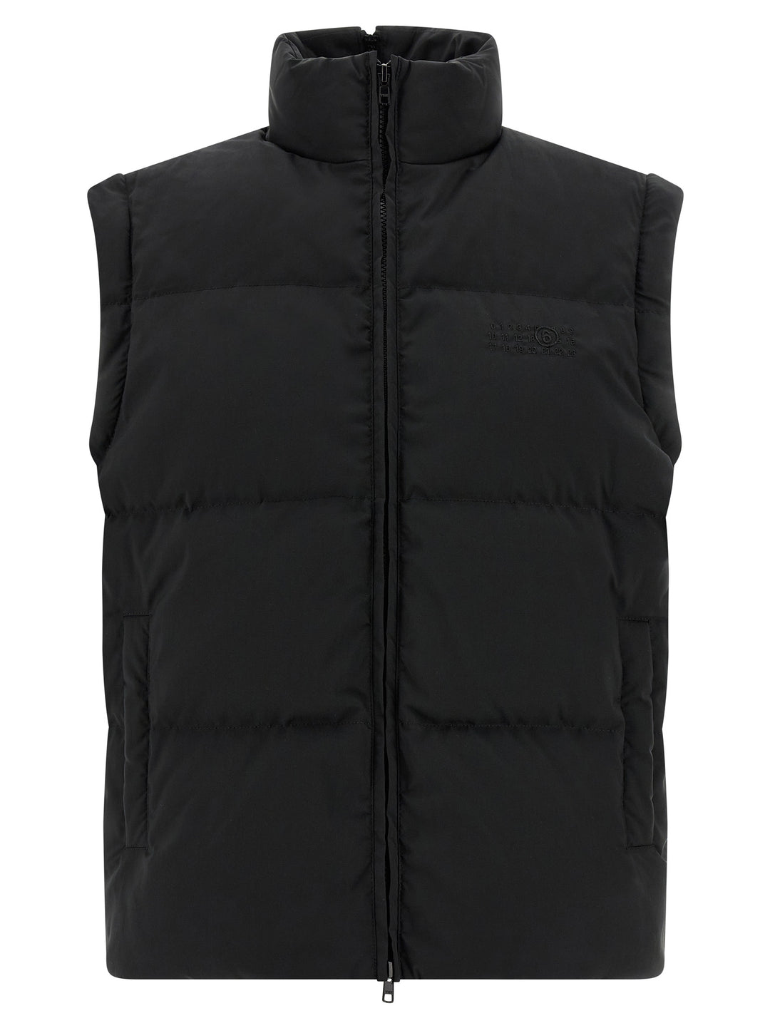 MM6 Maison Margiela Black Polyester Full-Length Jacket