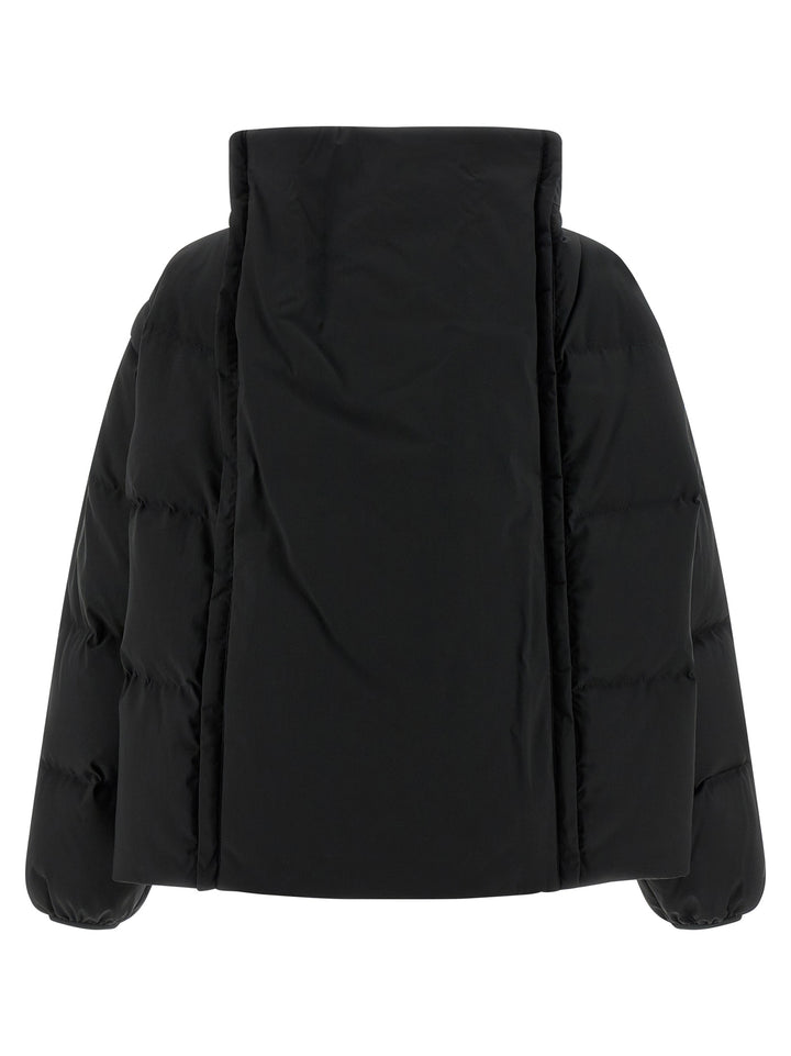 MM6 Maison Margiela Black Polyester Full-Length Jacket